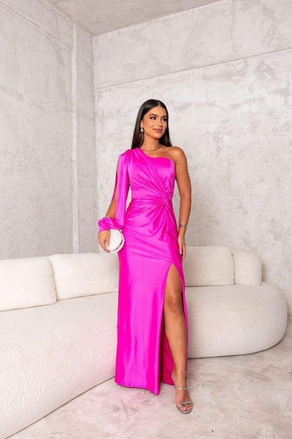 Goldie | Long Skirt Slit Dress