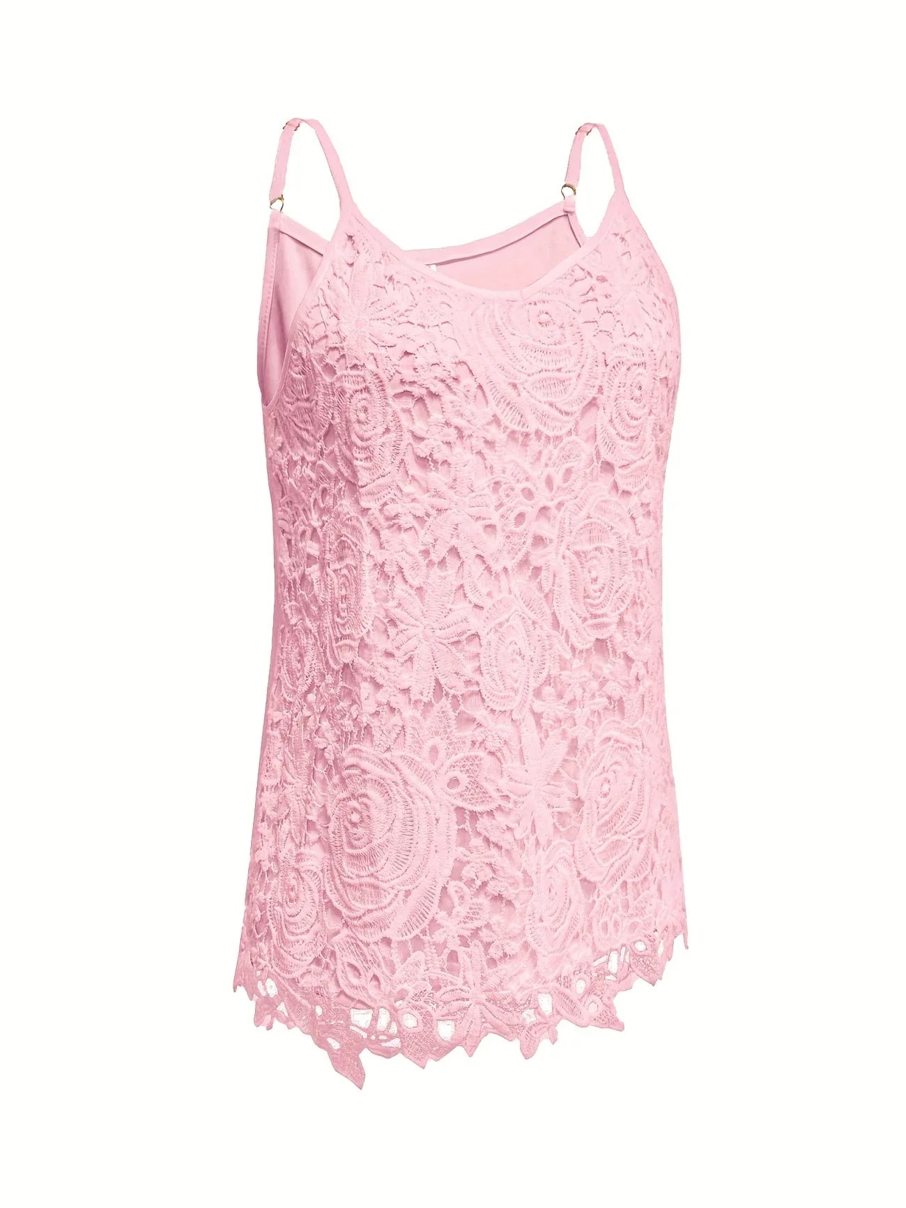 Kirsty | Elegant Sleeveless Lace Top With V Neck