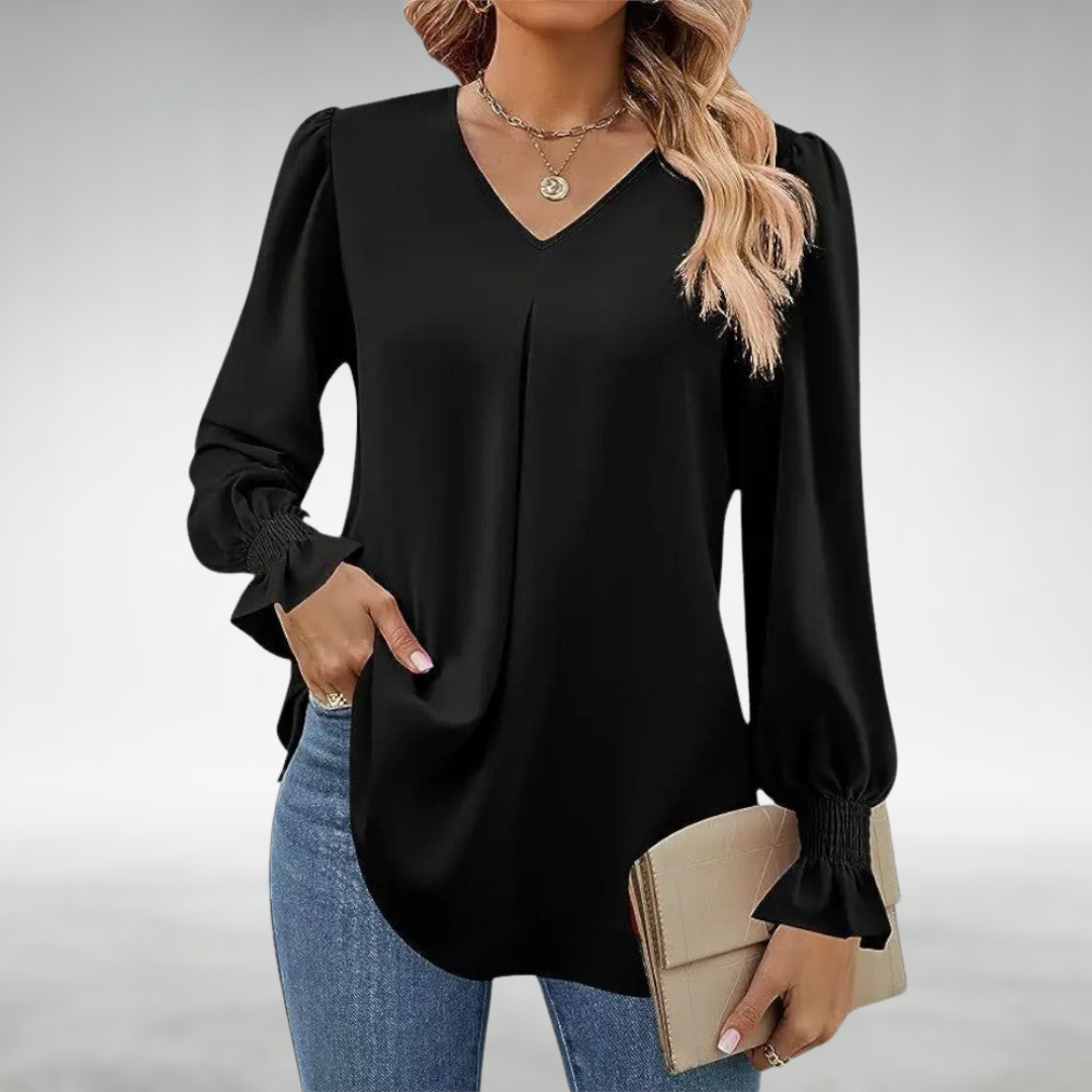 Glenys | Elegant V-Neck Top