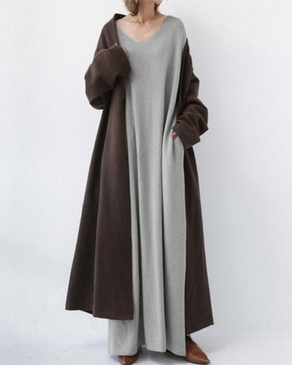 Odette | Elegant Casual V-Neck Dress