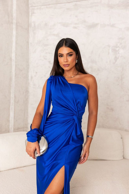 Goldie | Long Skirt Slit Dress