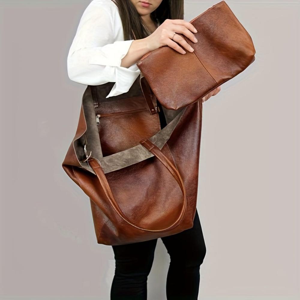Liora Castelli | Renee’s Retro Softness Large Capacity Tote Bag