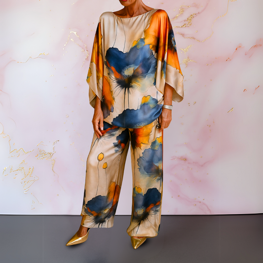 Jennifer | Satin Two-piece Women's Set