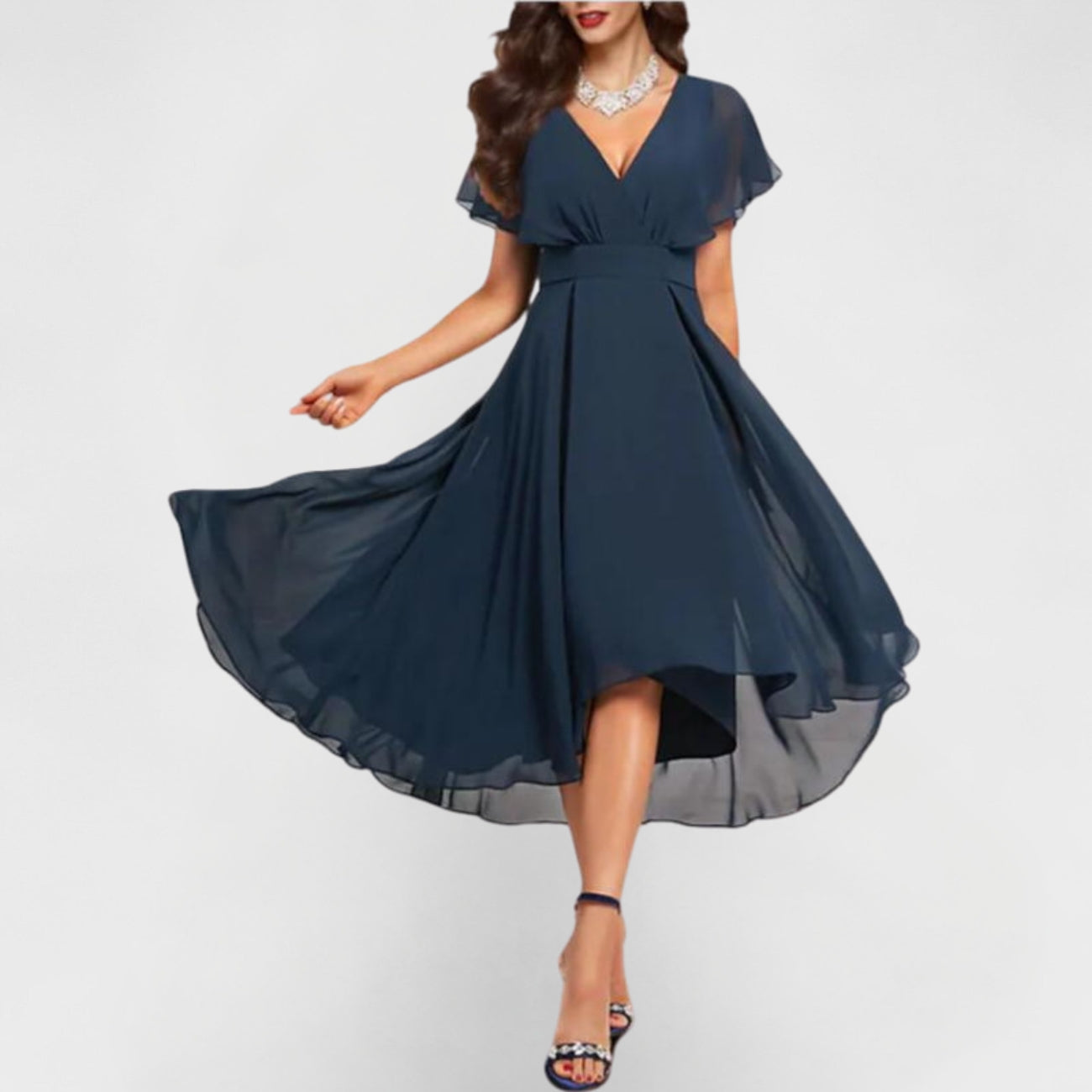 Charice | Flowing V-Neck Maxi Dress