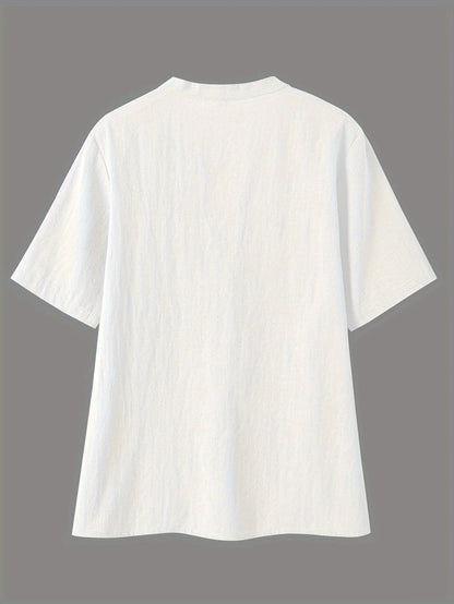 Freya | Fashionable V-neck And Short Sleeve Blouse