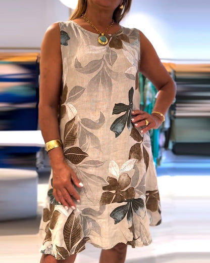 Skyla | Sleeveless Floral Dress