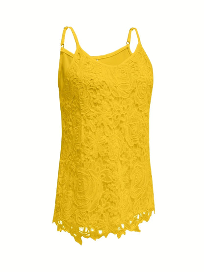 Kirsty | Elegant Sleeveless Lace Top With V Neck