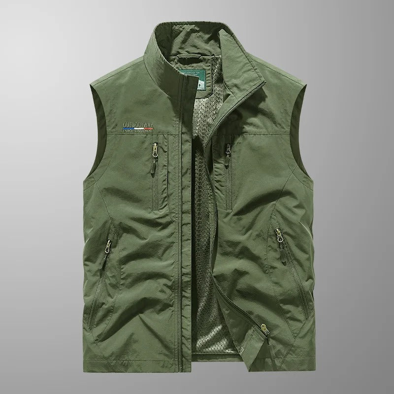 Asher | Multi-Pocket Breathable Outdoor Cargo Vest