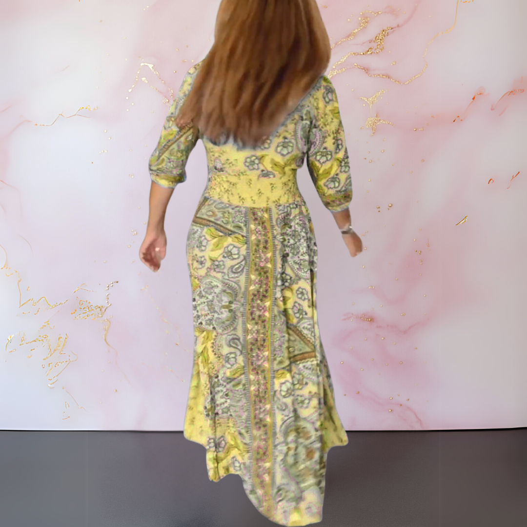 Fiona | Elegant V-Neck Summer Dress