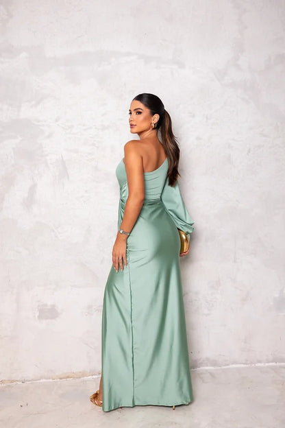 Goldie | Long Skirt Slit Dress