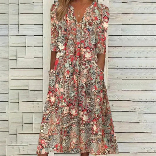 Jannama | Elegant Summer Dress With Belly Coverage