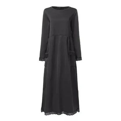 Stella | Maxi dress in wool and cotton