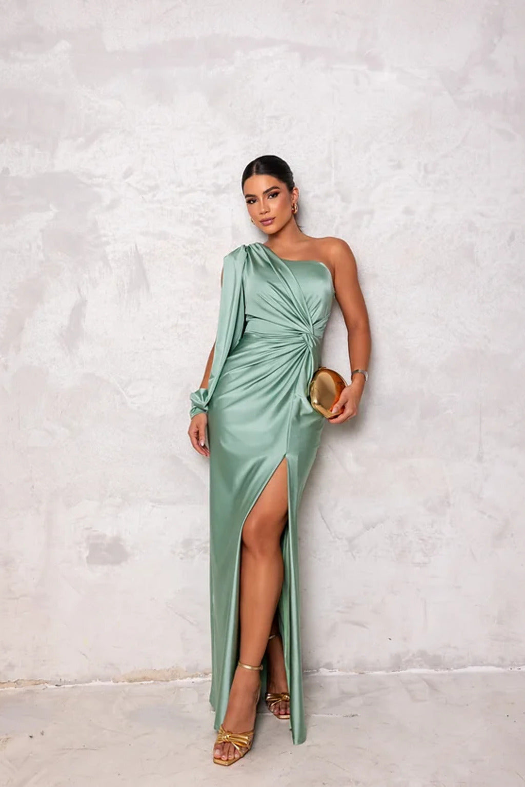 Goldie | Long Skirt Slit Dress