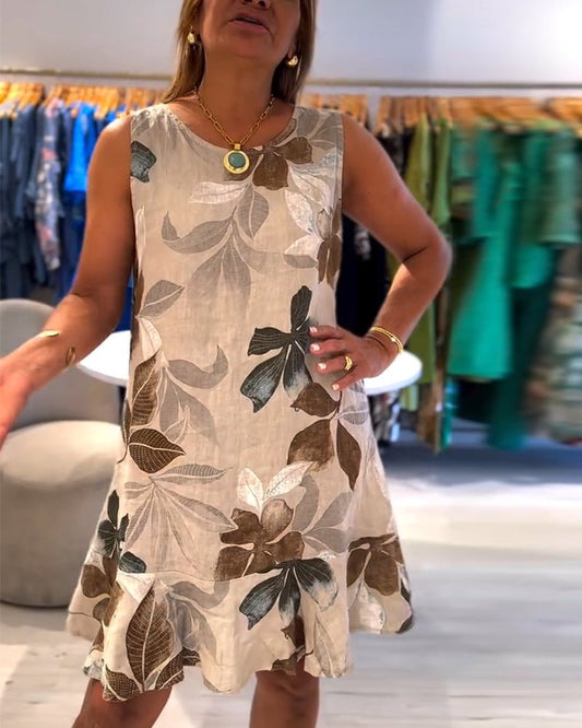 Skyla | Sleeveless Floral Dress