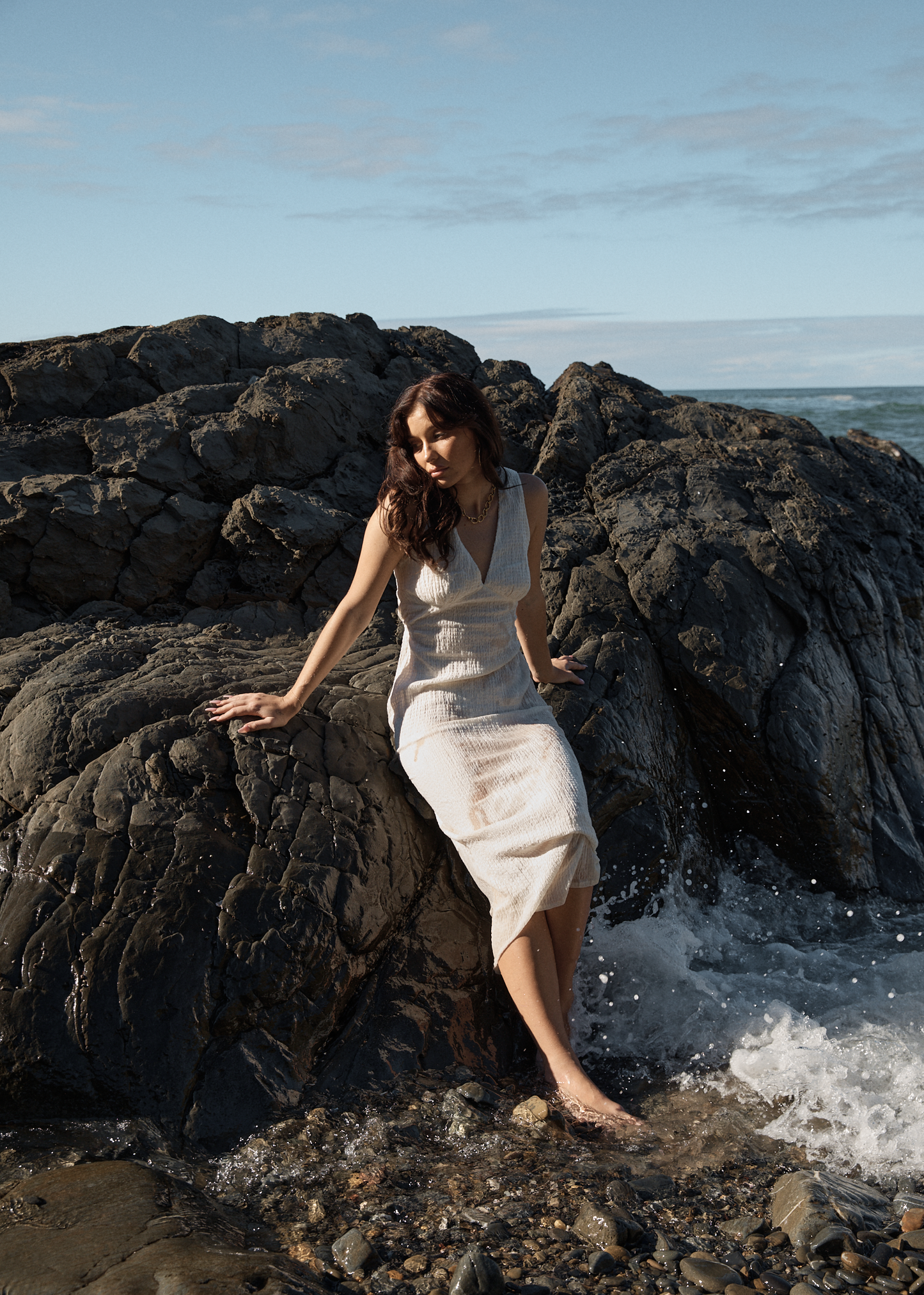 Julietta | Seersucker Maxi Dress