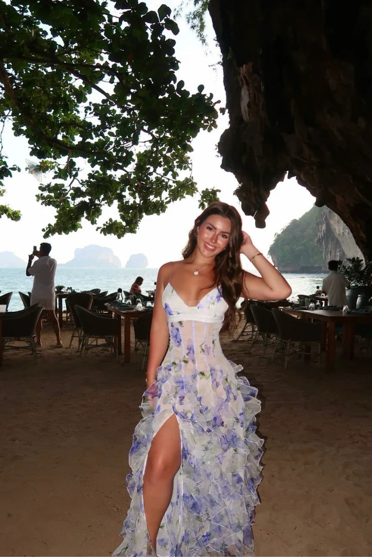 Denise | Elegant Dress With Ruffles