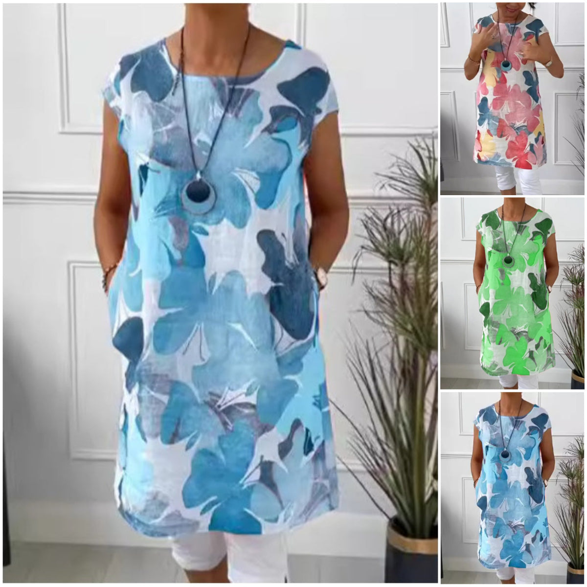 Mackenzie | Elegant round neck dress