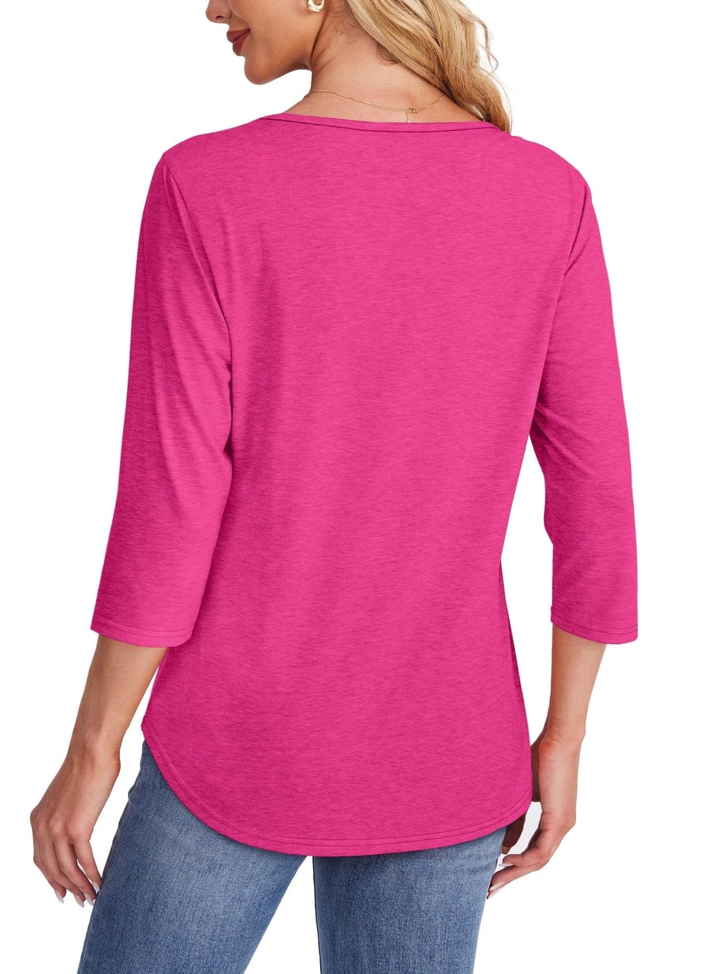 Maya | Pleated 3/4 Sleeve Top