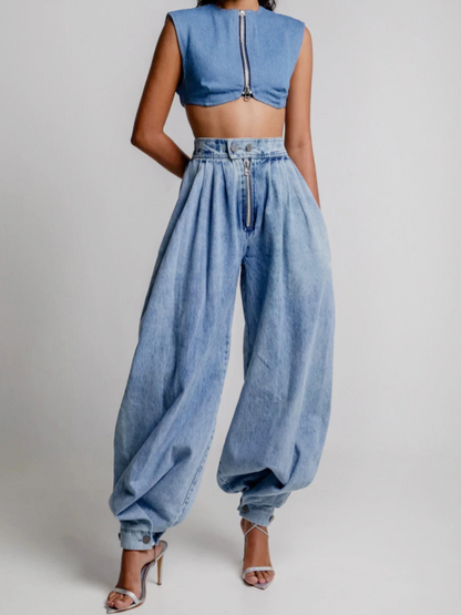 Lisa | High Waist Balloon Jeans