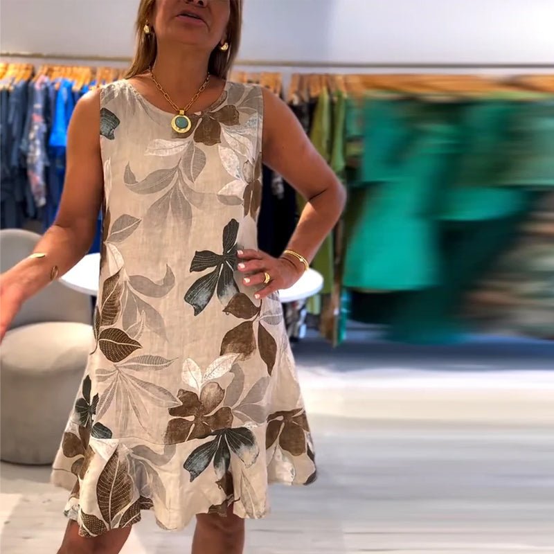Skyla | Sleeveless Floral Dress