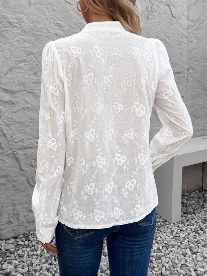 Mallee |  Long Sleeve Embroidery Shirt