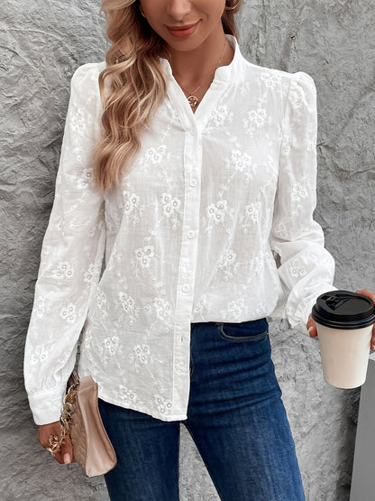 Mallee |  Long Sleeve Embroidery Shirt