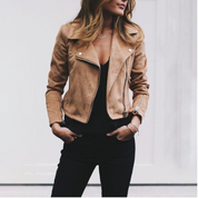 Lila - Suede Biker Jacket