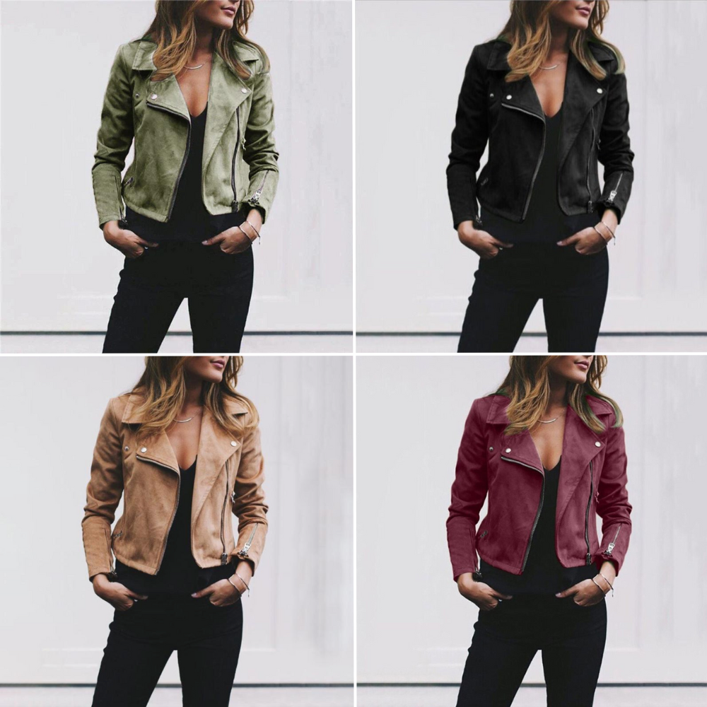 Lila - Suede Biker Jacket