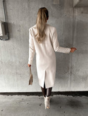 Kate™ | Woolen Coat Long Fit Women