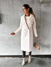 Kate™ | Woolen Coat Long Fit Women