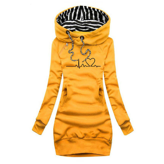 Yaralla | Dress-Sweater with Heartbeat Print