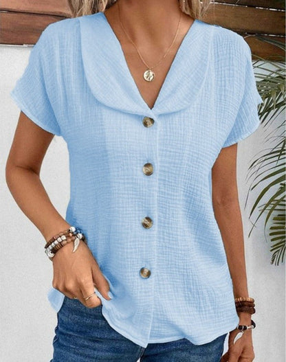 Juliet | Cotton Linen Blouse