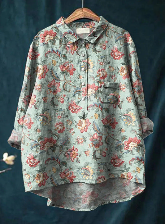 Kaia | Classic Floral Blouse
