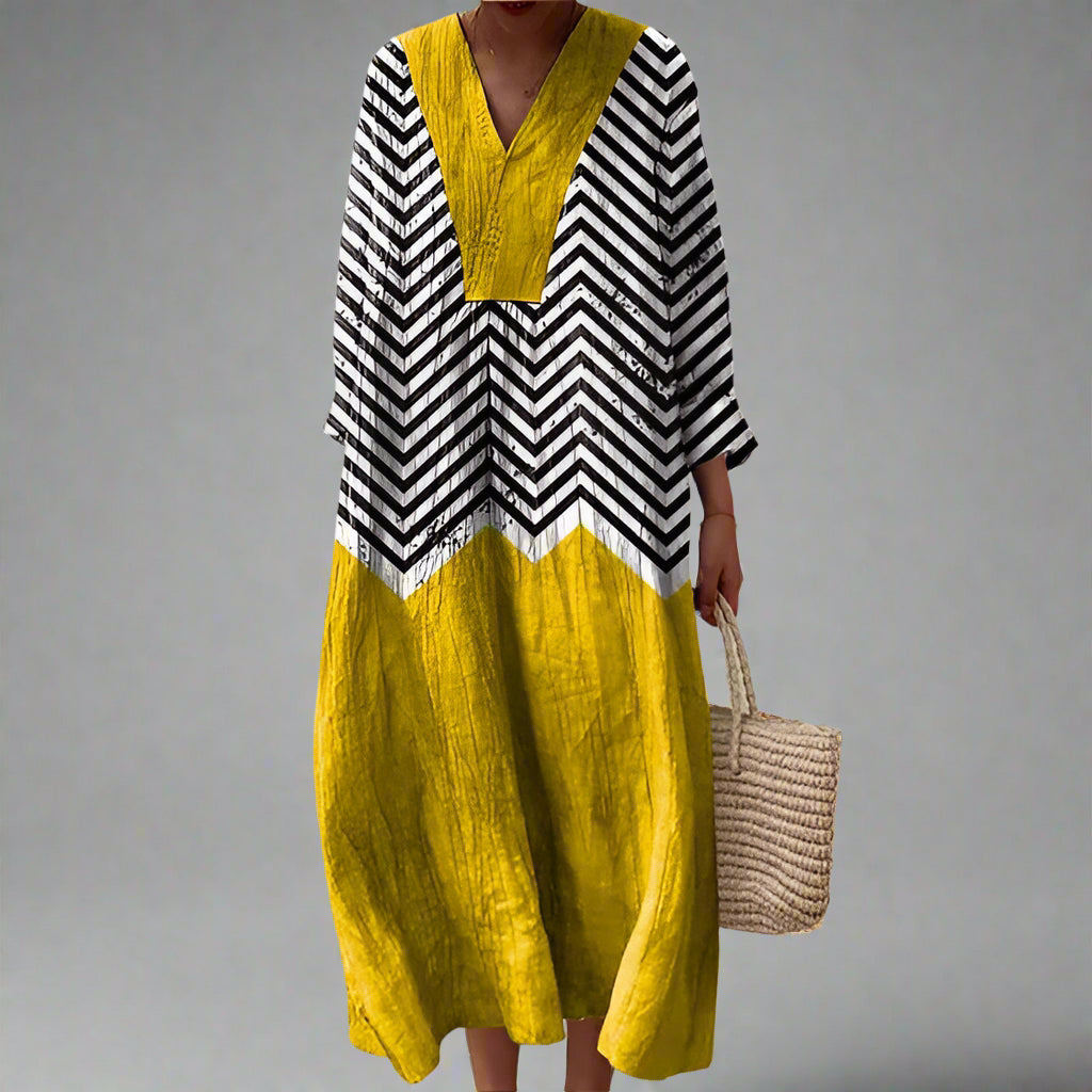 Lois | Elegant Geometric Dress