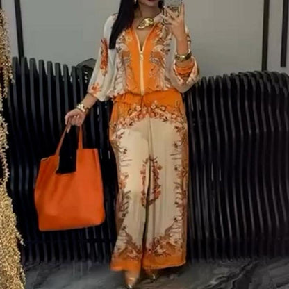 Moanika | Elegant Two Piece Zippered Set