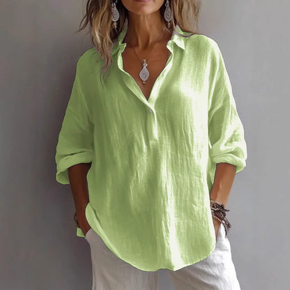 Ruth | Elegant V Neck Blouse