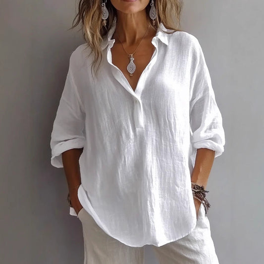 Ruth | Elegant V Neck Blouse