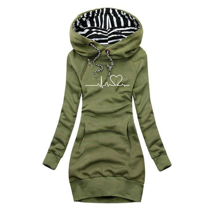 Yaralla | Dress-Sweater with Heartbeat Print