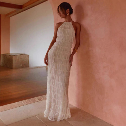 Trixie | Elegant Sleeveless Backless Bodycon Maxi Dress