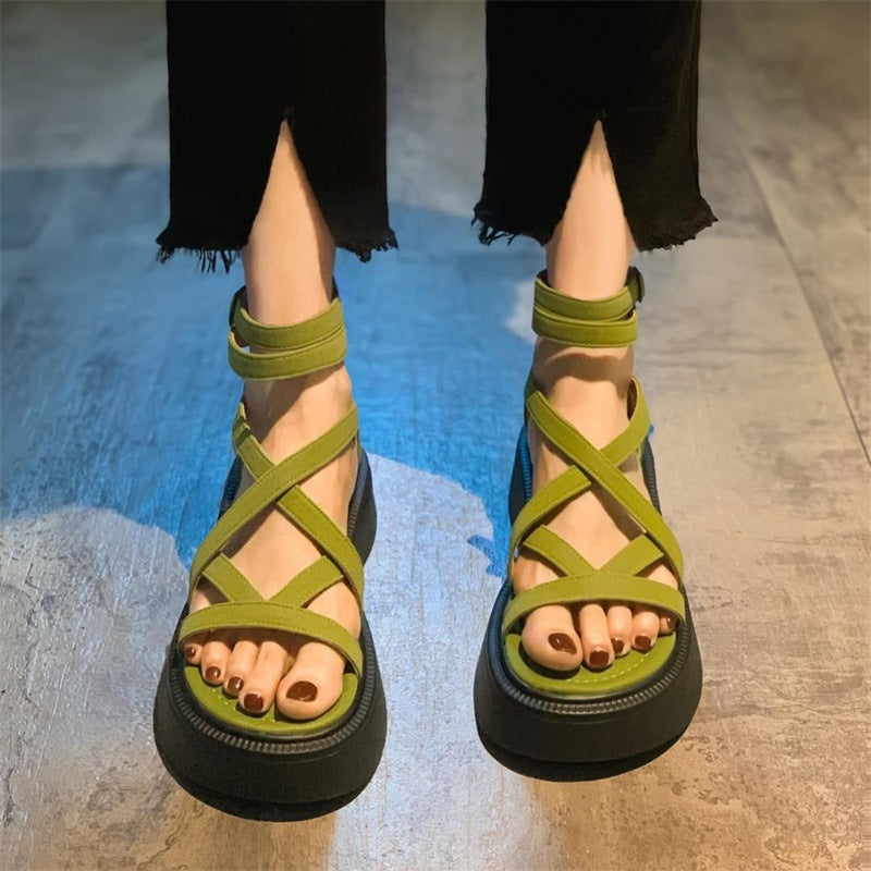 Neri™ - Bold Strappy Wedge Sandals