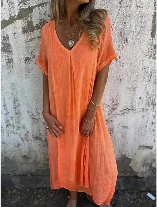 Teawara | Comfortable dress with V-neckline