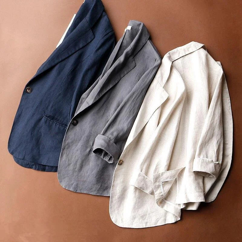 Tahia | Stylish Linen Blazer