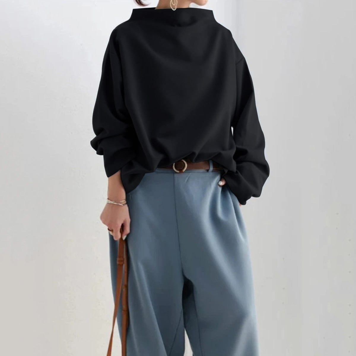 Lenora | Chic High Neck Pullover