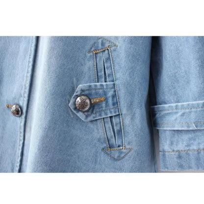 Moeralia | Stylish Denim Cape Coat