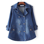 Moeralia | Stylish Denim Cape Coat