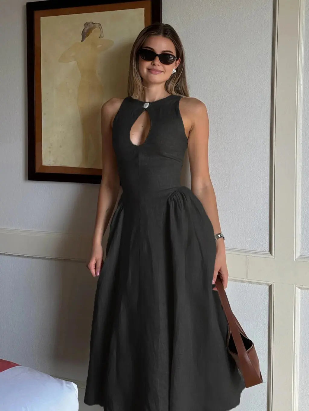 Jana | Linen Midi Dress