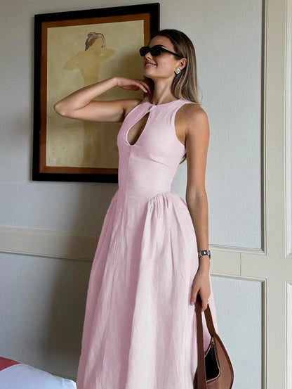 Jana | Linen Midi Dress