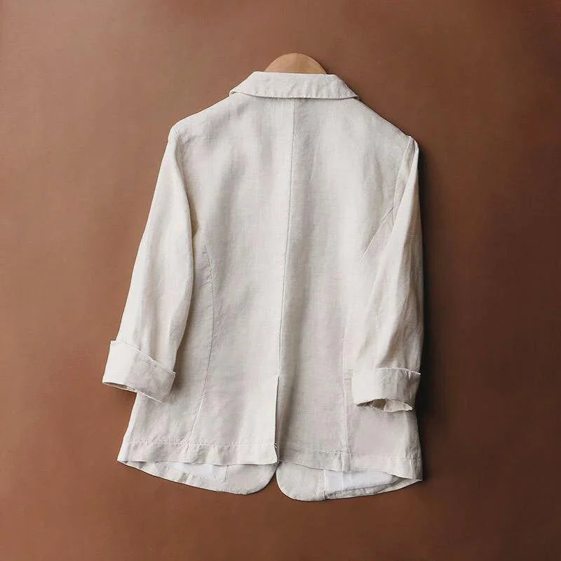 Tahia | Stylish Linen Blazer