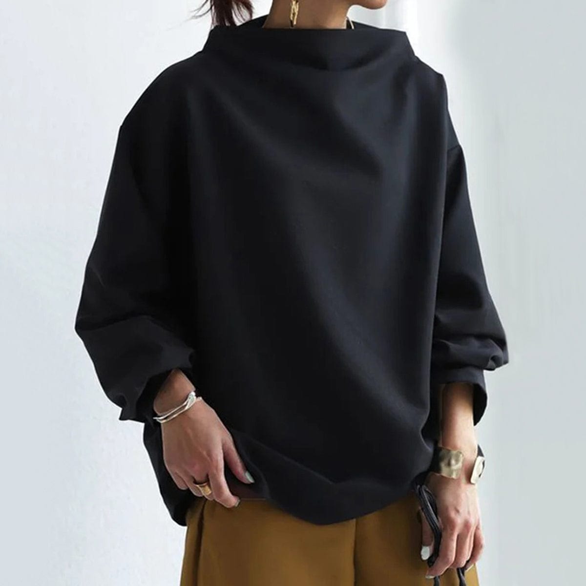 Lenora | Chic High Neck Pullover