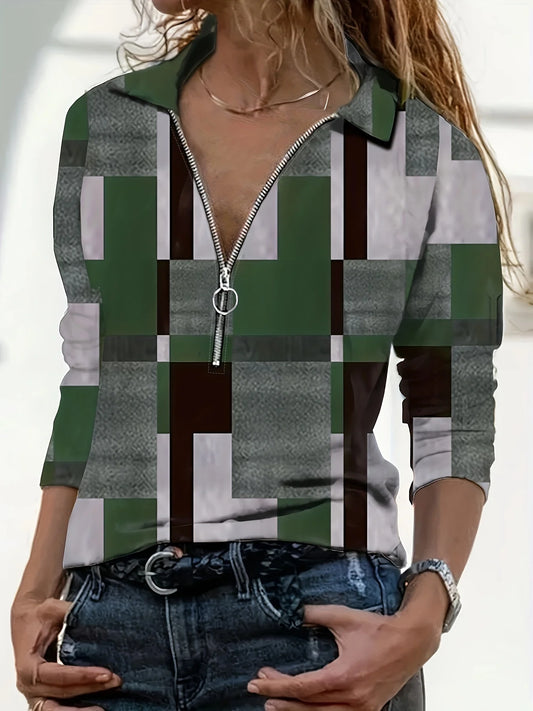 Melody | Women's Geometric Printed Top
